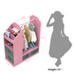 Kids Costume Organizer、 Costume Rack、Kids Armoire、Open Hanging Armoire Closet with Mirror-PINK_6