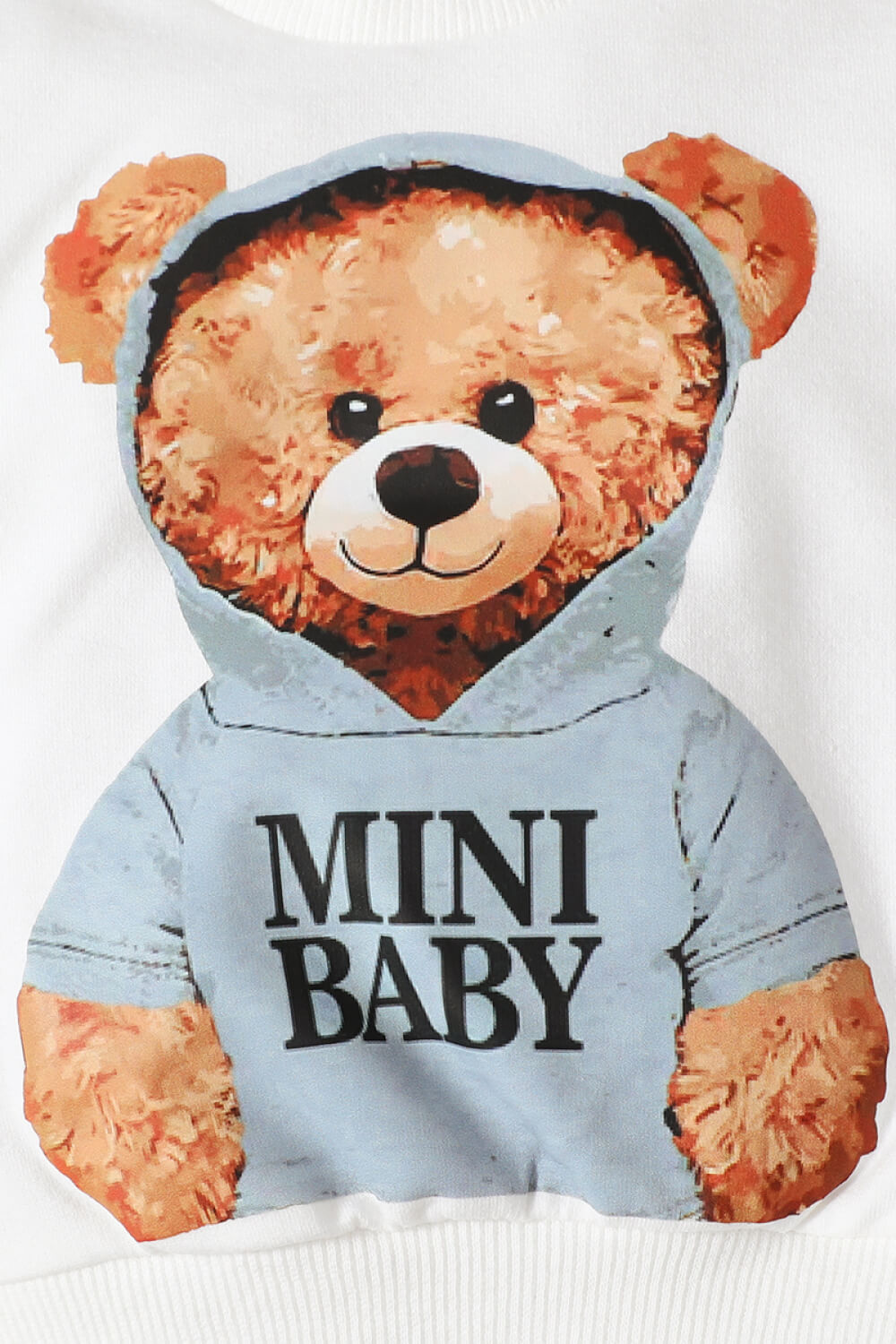 Baby Bear Graphic Sweatshirt and Distressed Jeans Set_10