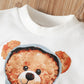 Baby Bear Graphic Sweatshirt and Distressed Jeans Set_6