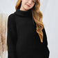 Girls Dropped Shoulder Turtleneck Sweater_1