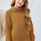 Girls Dropped Shoulder Turtleneck Sweater_2