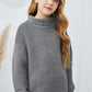 Girls Dropped Shoulder Turtleneck Sweater_15