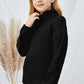 Girls Dropped Shoulder Turtleneck Sweater_13