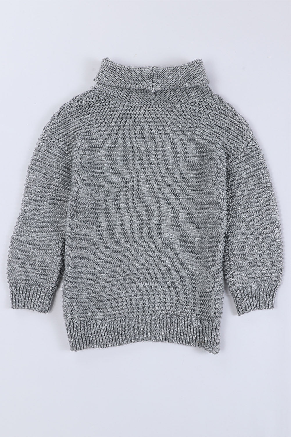 Girls Dropped Shoulder Turtleneck Sweater_23