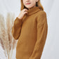 Girls Dropped Shoulder Turtleneck Sweater_3