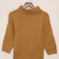 Girls Dropped Shoulder Turtleneck Sweater_7