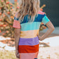 Color Block Side Slit Mini Dress For Girls_1