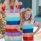 Color Block Side Slit Mini Dress For Girls_4