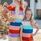 Color Block Side Slit Mini Dress For Girls_5
