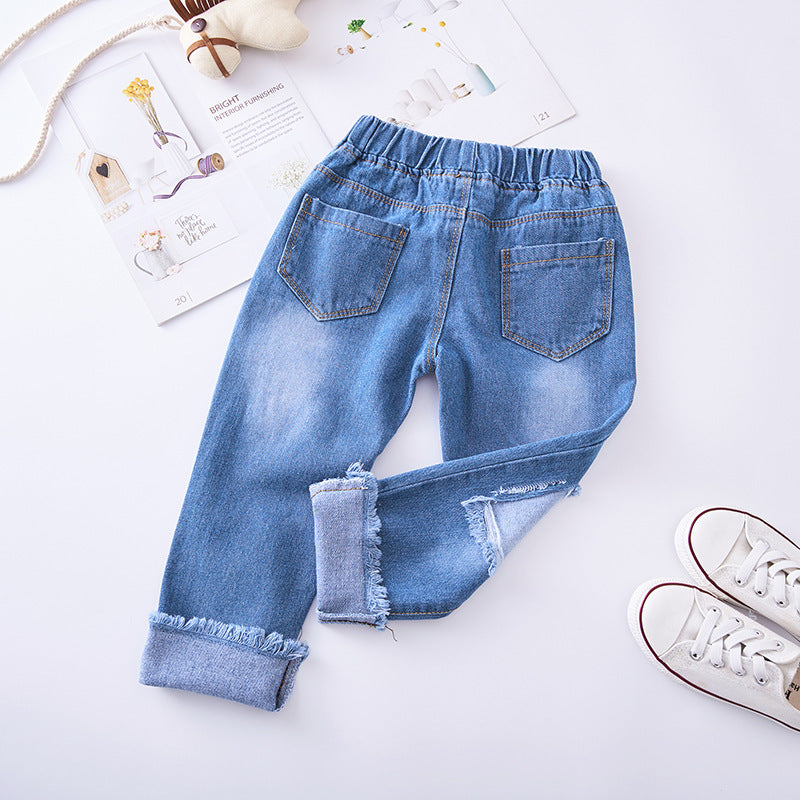 Girls Fashion Ripped Jeans (2T to 10 years old)_4