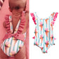 Children's Striped Backless Swimsuit_2